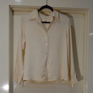 Talbots silk button down shirt. (3)